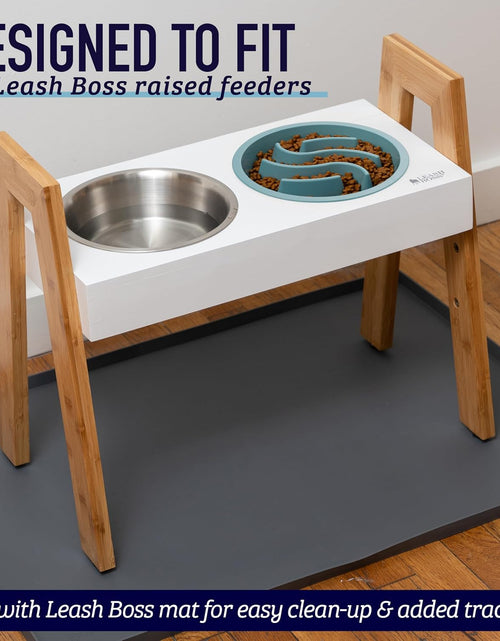 Load image into Gallery viewer, Leashboss Slow Feeder Dog Bowls - Cup Maze Puzzle Food Bowl with Feeder Holes, Fits into Elevated Pet Feeders - Slow Eating for Large, Medium &amp; Small Sized Breeds (2 Cup - 7.5-8 Inch Feeder Holes)
