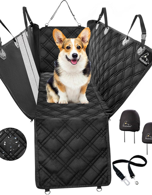 Load image into Gallery viewer, Dog Car Seat Cover with Mesh Window, Heavy Duty Dog Seat Cover for Back Seat, Extra Padded Non-Slip Dog Hammock, Water-Resistant Back Seat Protector for Cars Trucks and Suvs (60" W X 64" L)
