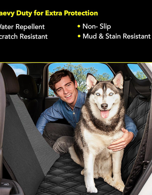 Load image into Gallery viewer, Dog Car Seat Cover with Mesh Window, Heavy Duty Dog Seat Cover for Back Seat, Extra Padded Non-Slip Dog Hammock, Water-Resistant Back Seat Protector for Cars Trucks and Suvs (60" W X 64" L)
