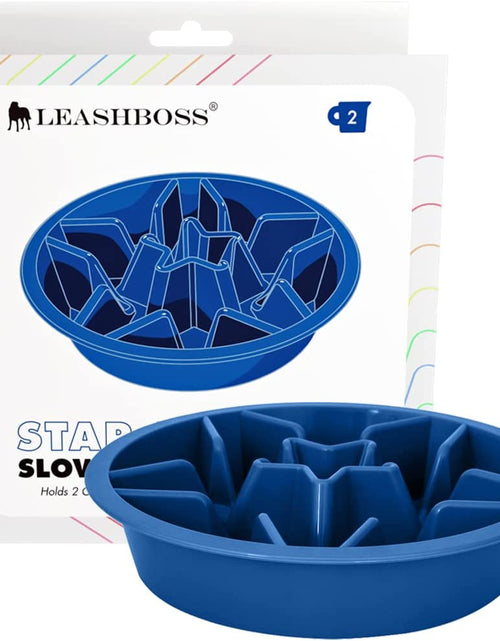 Load image into Gallery viewer, Leashboss Slow Feeder Dog Bowls - Cup Maze Puzzle Food Bowl with Feeder Holes, Fits into Elevated Pet Feeders - Slow Eating for Large, Medium &amp; Small Sized Breeds (2 Cup - 7.5-8 Inch Feeder Holes)
