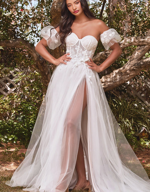 Load image into Gallery viewer, Strapless Floral Ball Gown
