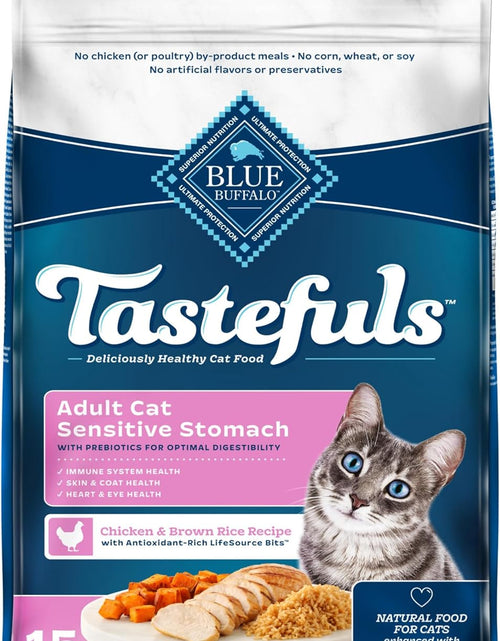 Load image into Gallery viewer, Sensitive Stomach Natural Adult Dry Cat Food, Chicken &amp; Brown Rice

